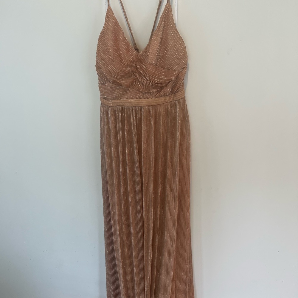 NEW Gold/blush formal dress
